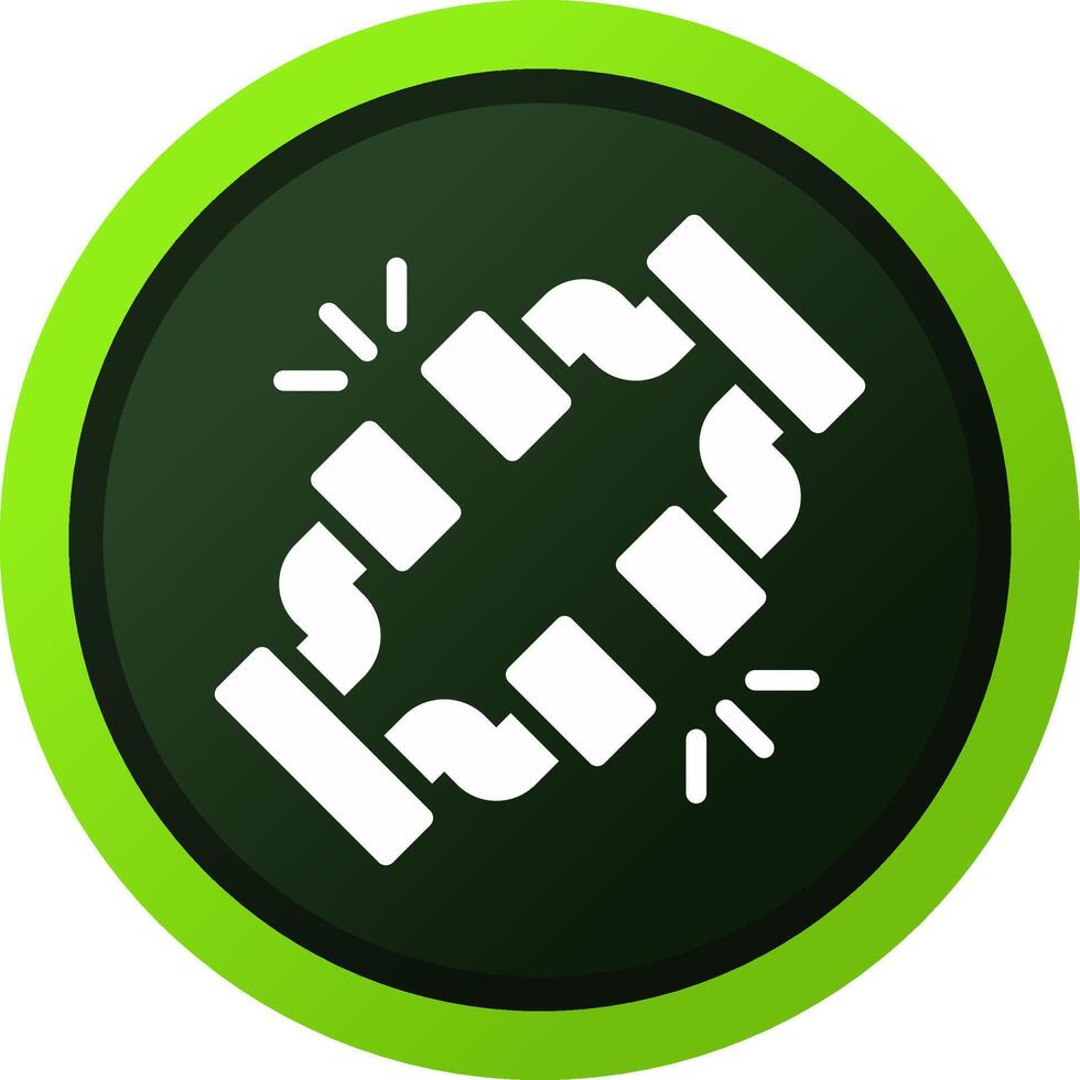 Broken Wire Creative Icon Design vector
