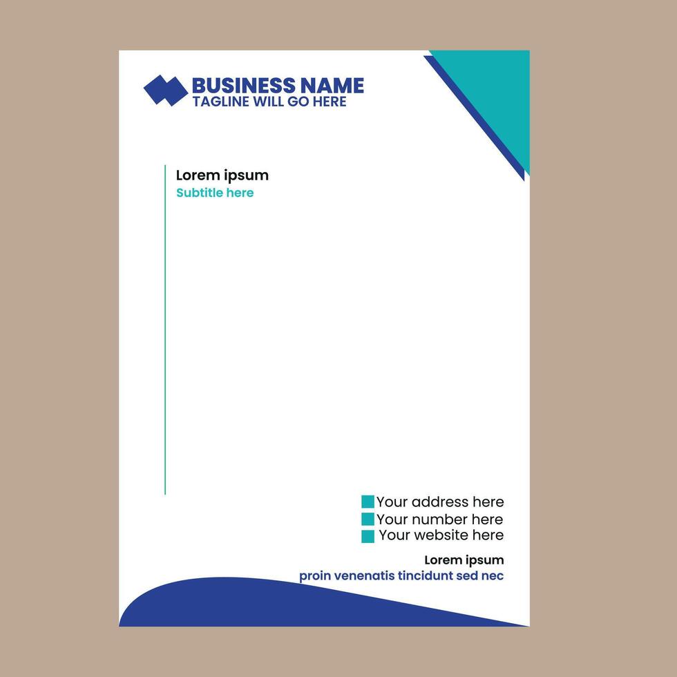 BUSINESS LETTERHEAD DESIGN vector