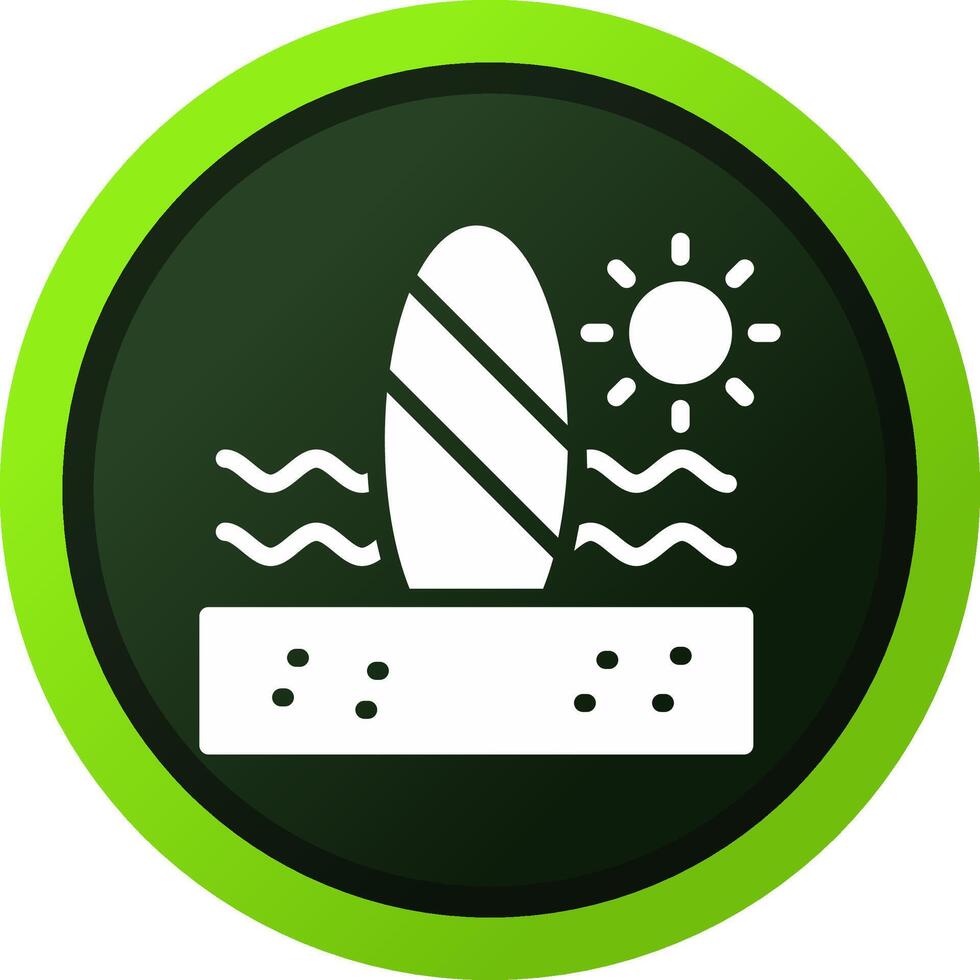 diseño de icono creativo de paddle surf vector