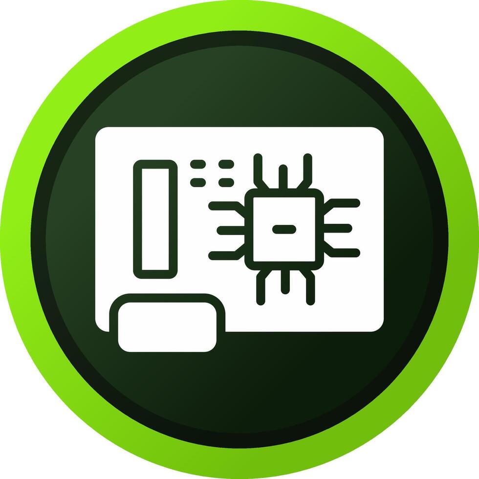 Circuit Board Creative Icon Design vector