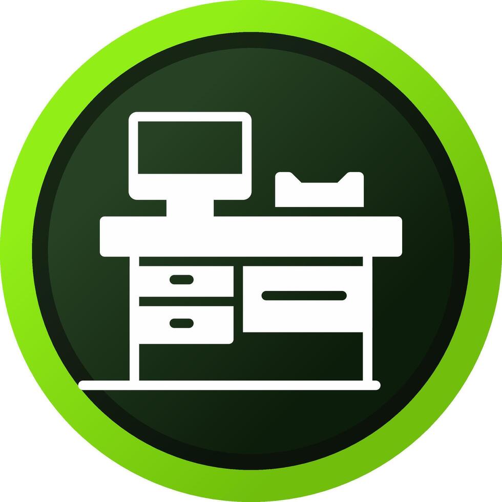 Work Table Creative Icon Design vector