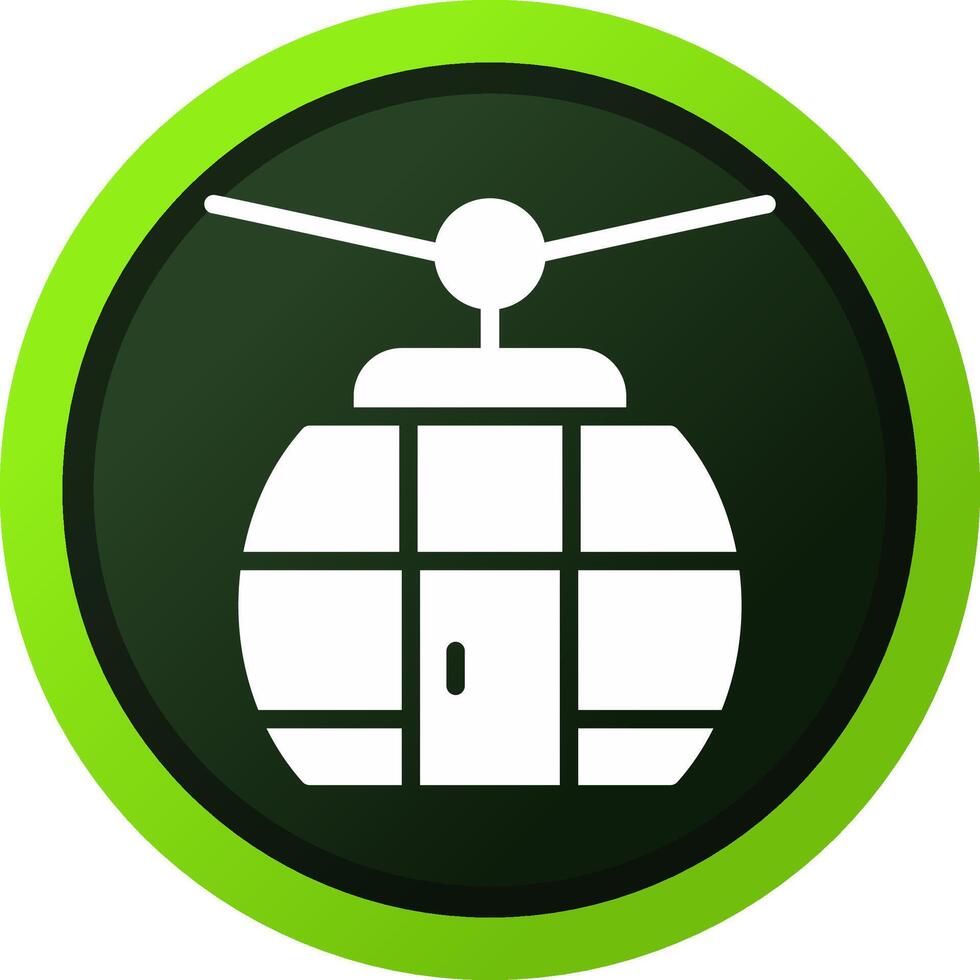 Cable Car Creative Icon Design vector