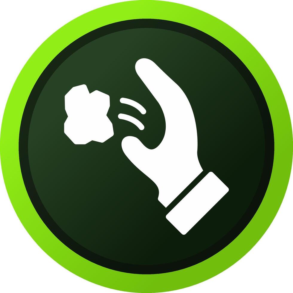 Throwing Trash Creative Icon Design vector