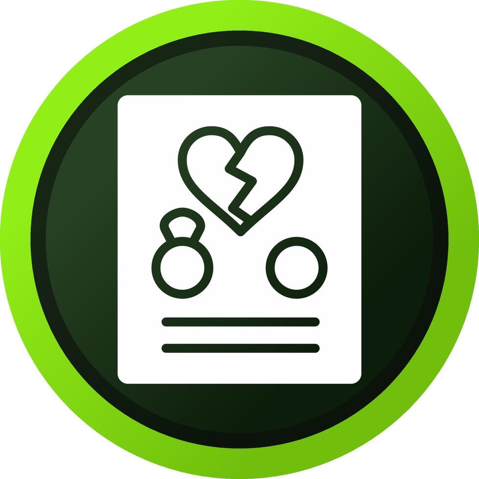Divorce Creative Icon Design vector