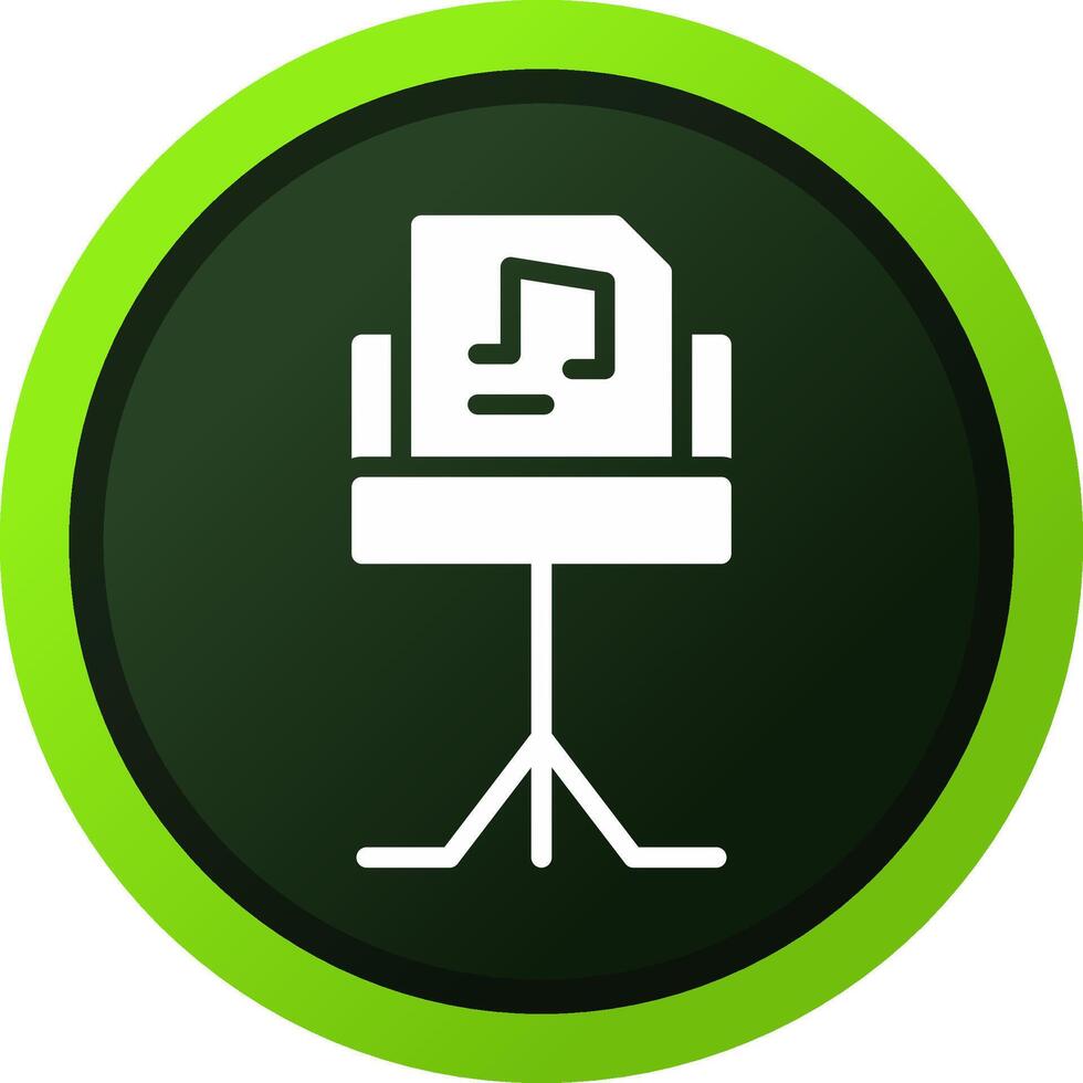 Music Stand Creative Icon Design vector