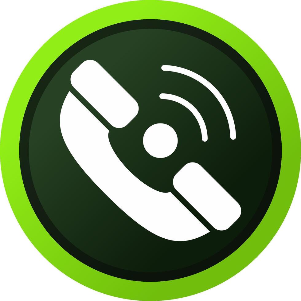Phone Receiver Creative Icon Design vector