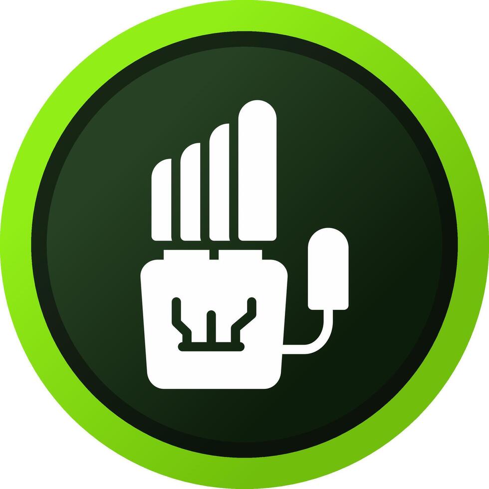 Robot Hand Creative Icon Design vector