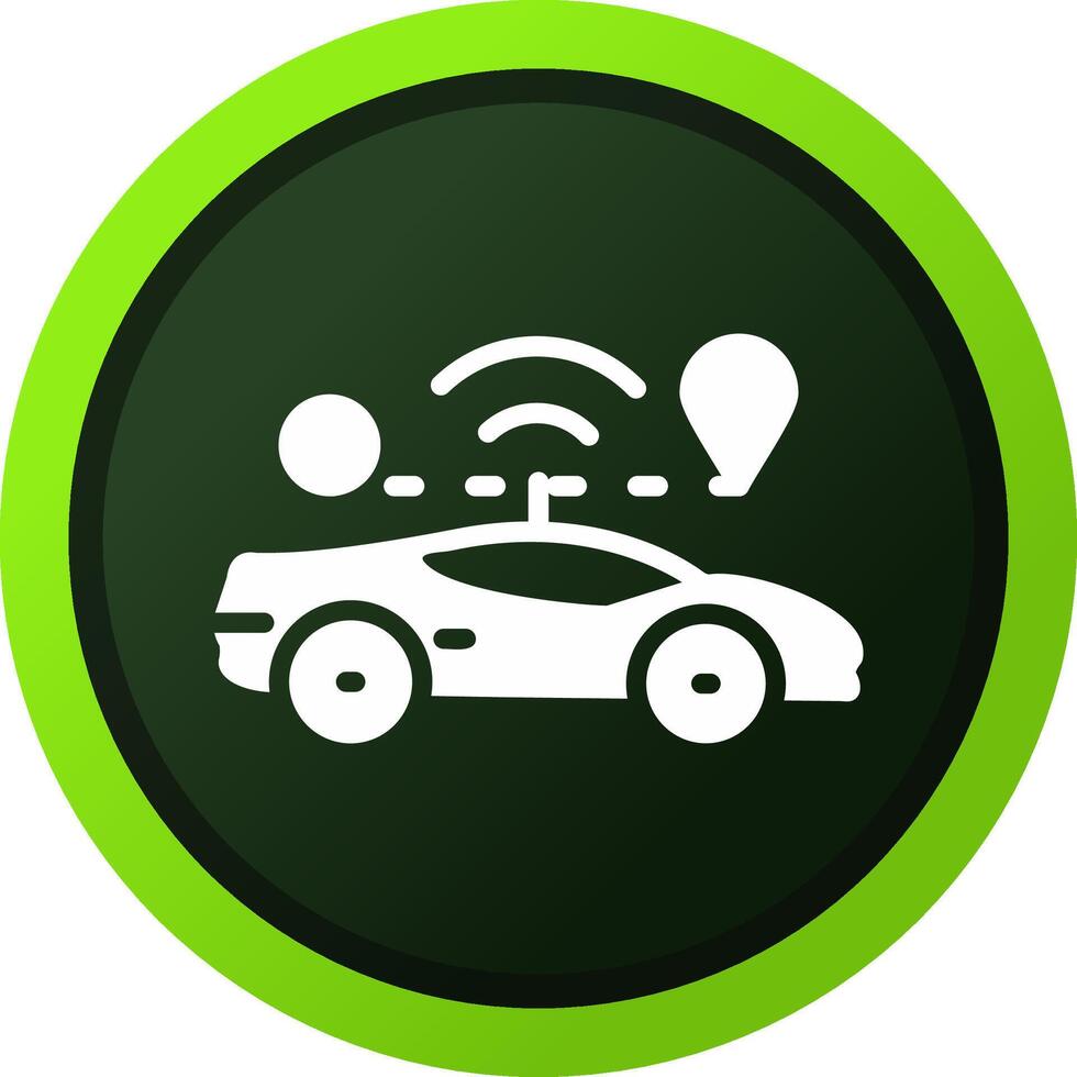 Self Driving Creative Icon Design vector