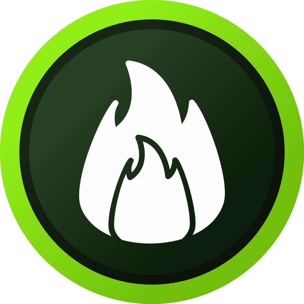On Fire Creative Icon Design vector