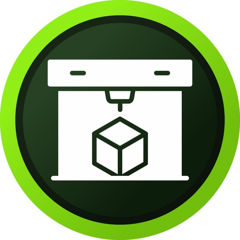 3D Printing Creative Icon Design vector