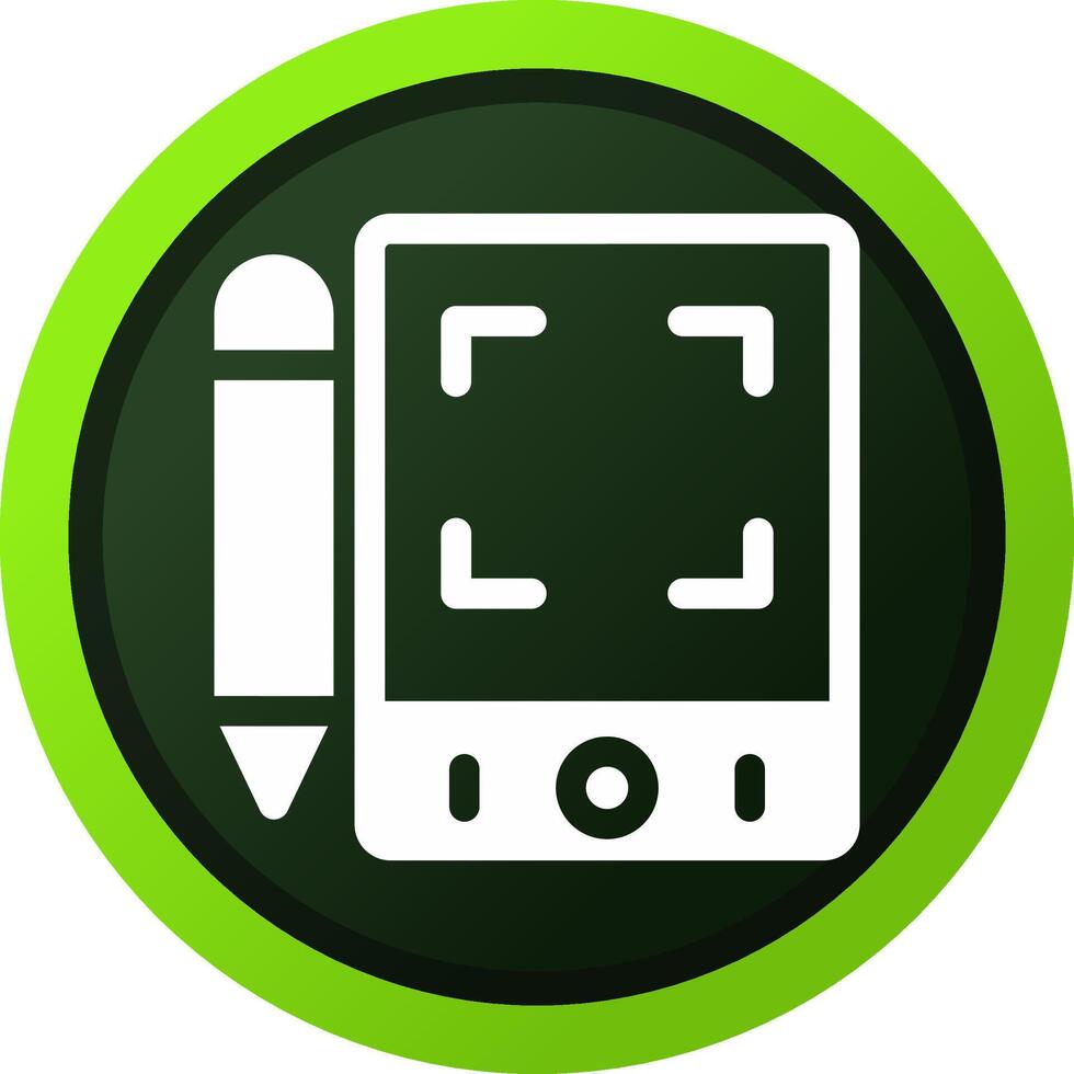 Pen Tablet Creative Icon Design vector