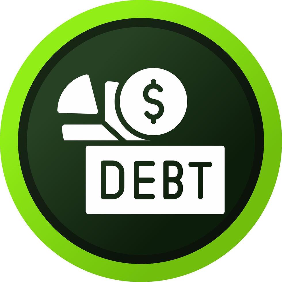 Debt Creative Icon Design vector