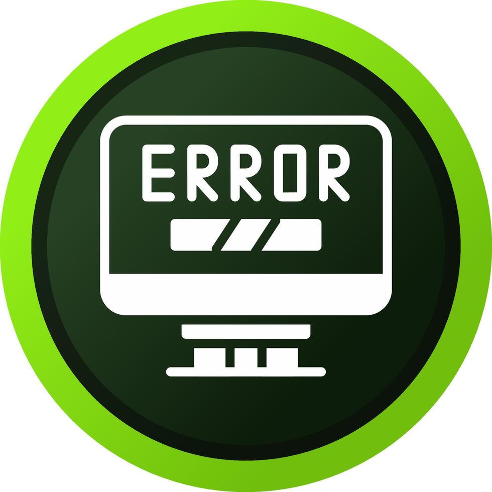 Error Creative Icon Design vector