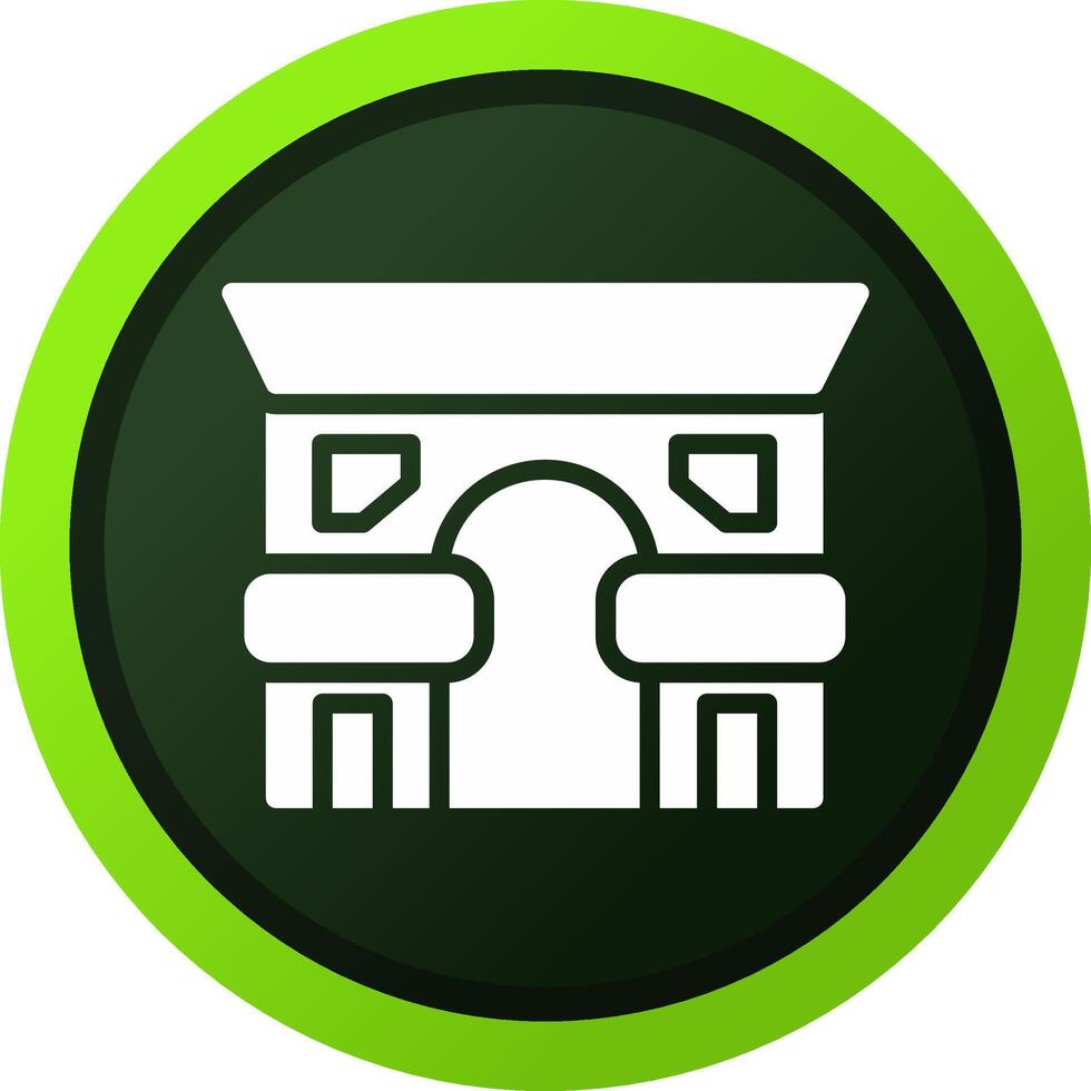 Arc De Triomphe Creative Icon Design vector