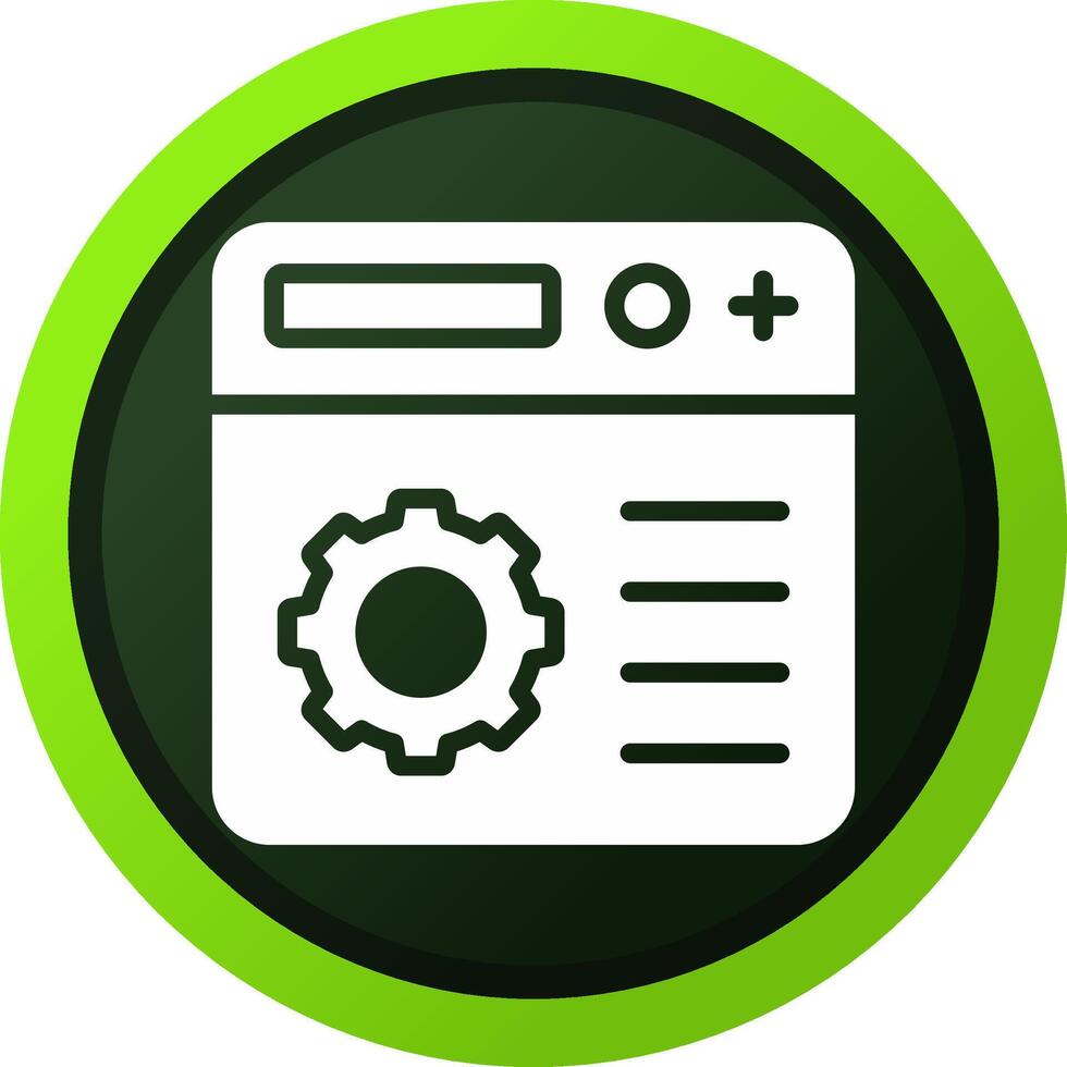 Setting Creative Icon Design vector