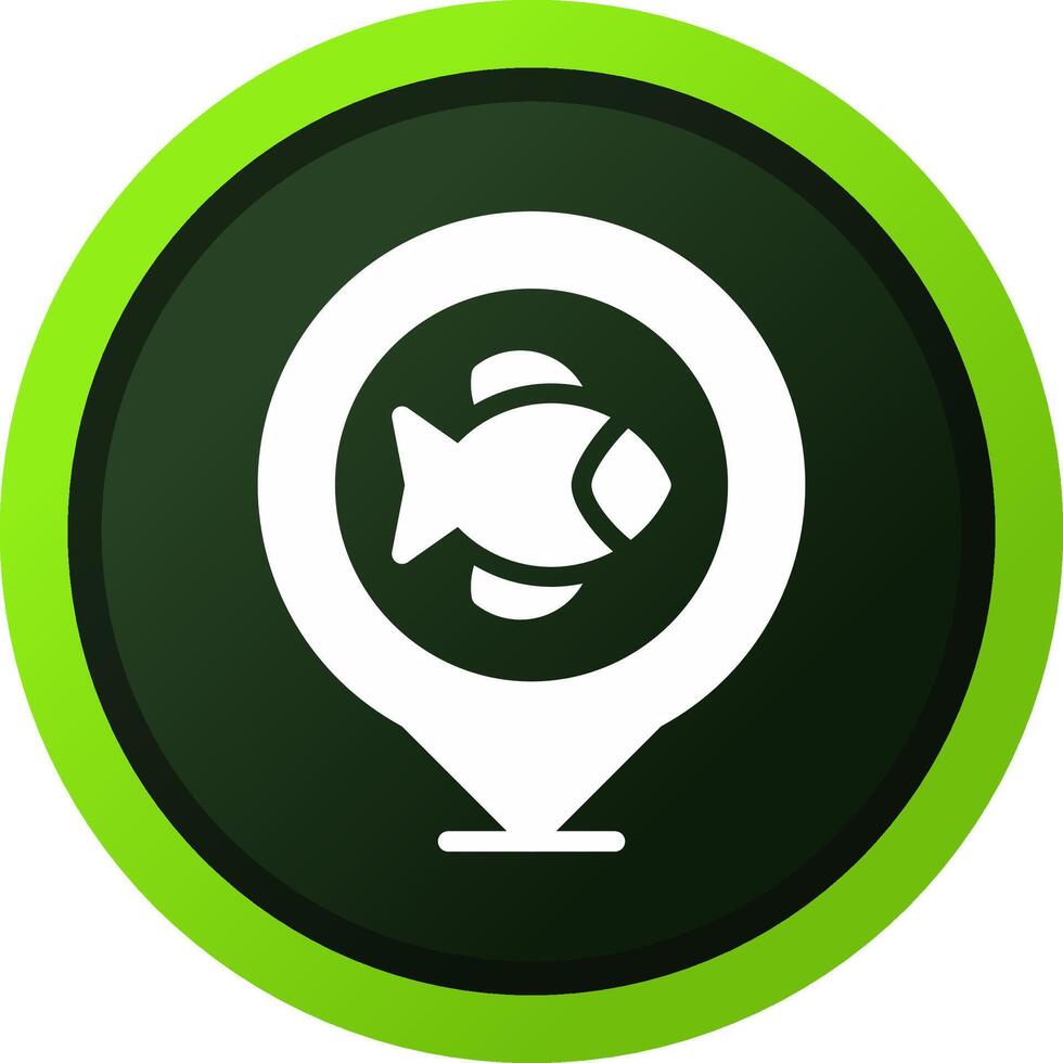 Fishing Destinations Creative Icon Design vector