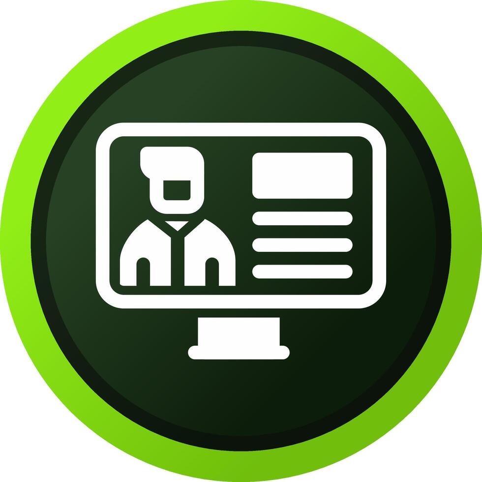 Online Lecture Creative Icon Design vector