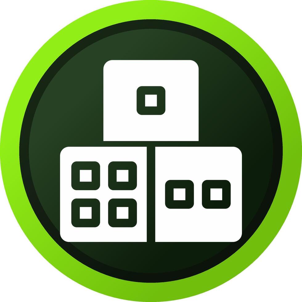 Dice Creative Icon Design vector