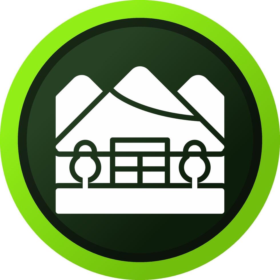 Igloo Landscape Creative Icon Design vector