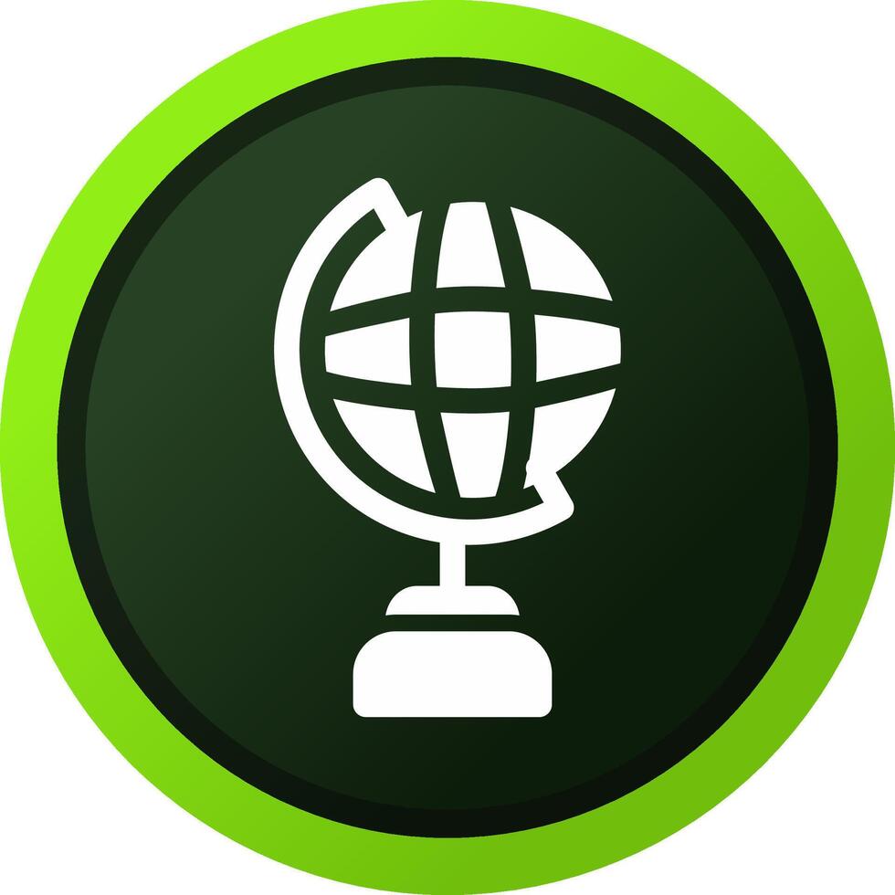 Globe Stand Creative Icon Design vector