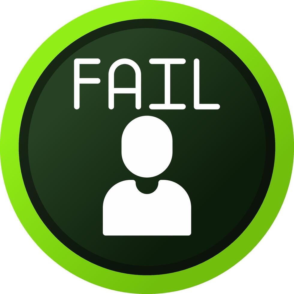 Fail Creative Icon Design vector