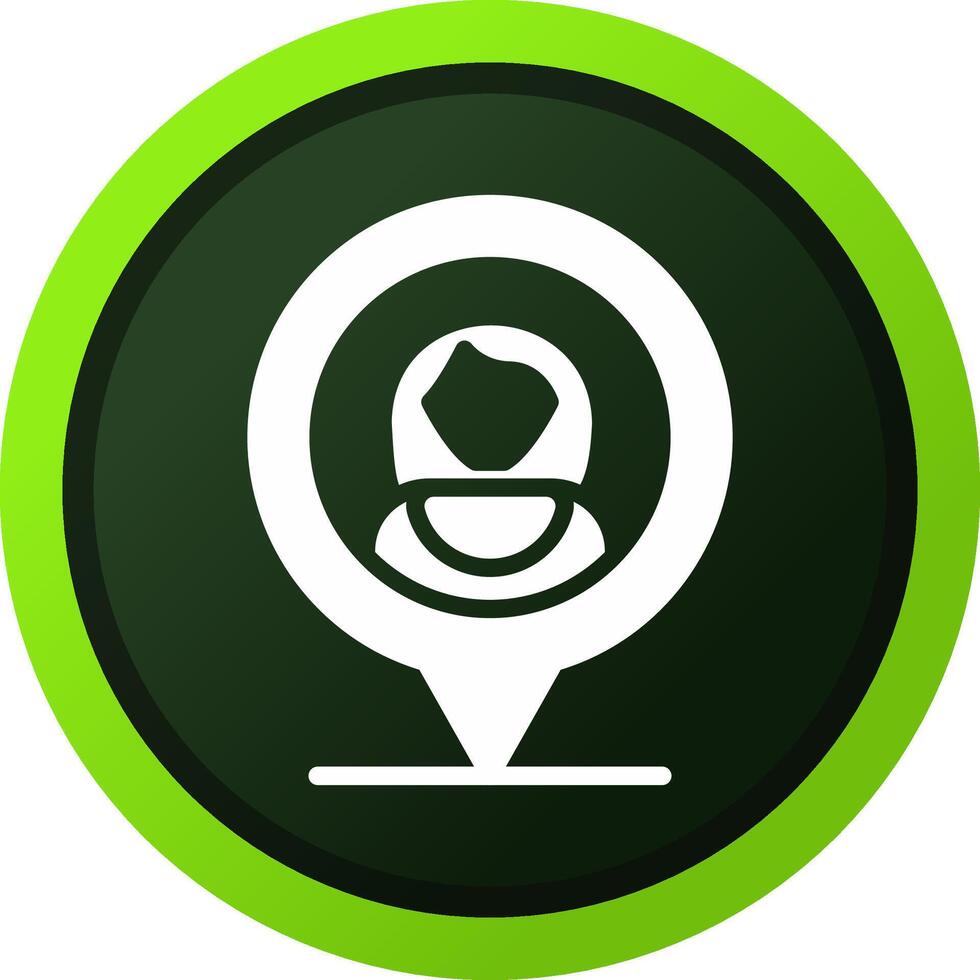 User Location Creative Icon Design vector
