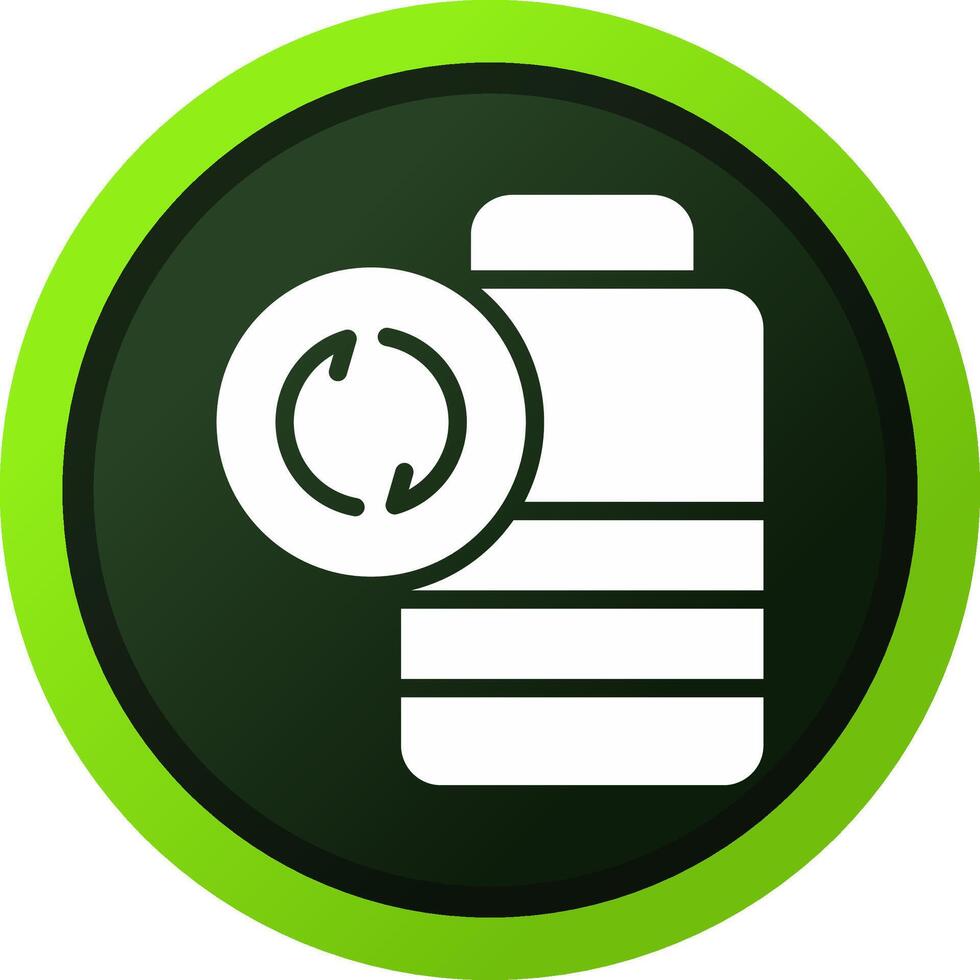 Battery Recyclings Creative Icon Design vector