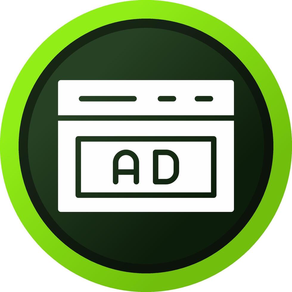 Native Advertising Creative Icon Design vector
