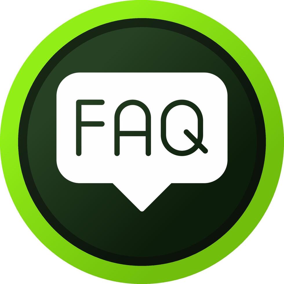 FAQ Creative Icon Design vector