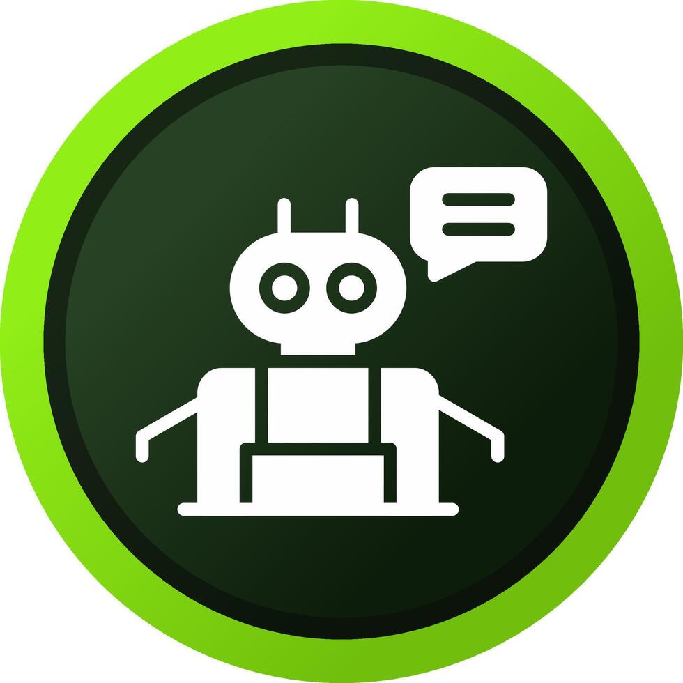 Chatbot Creative Icon Design vector