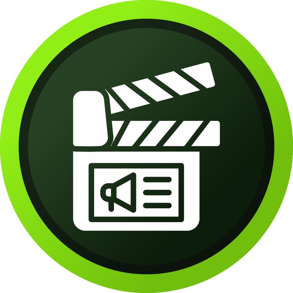 Cinema Ad Creative Icon Design vector