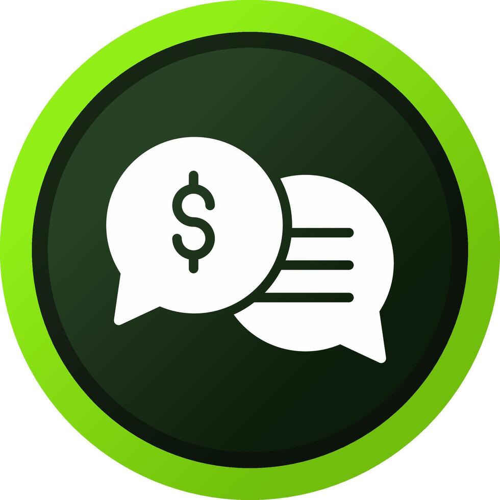 Business Dialog Creative Icon Design vector