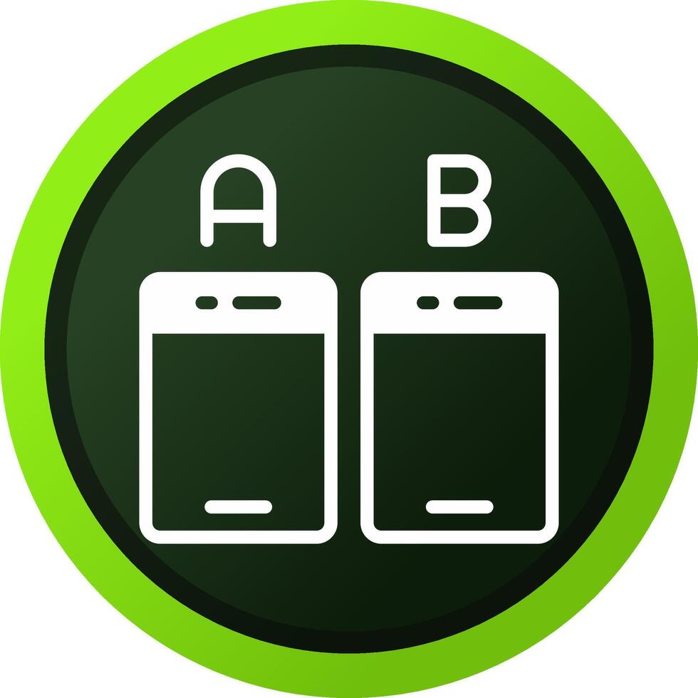 Ab Testing Creative Icon Design vector