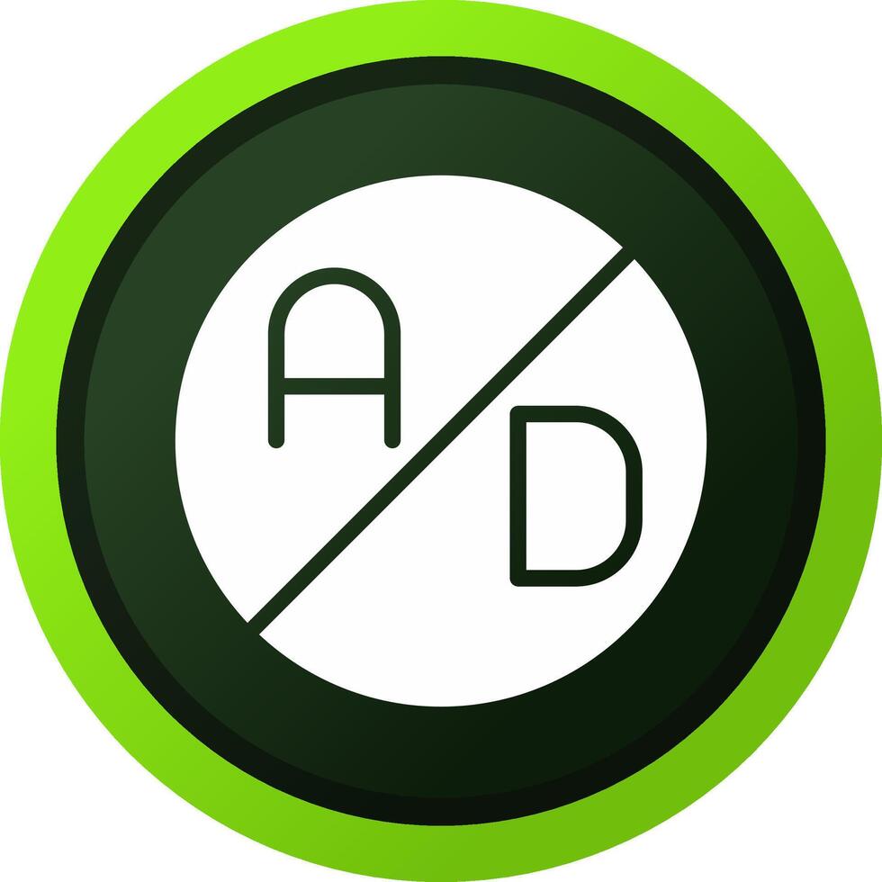Ad Blocker Creative Icon Design vector