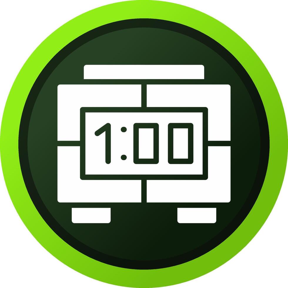 Digital Clock Creative Icon Design vector