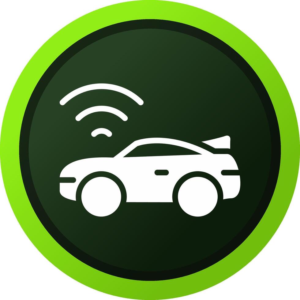 Smart Car Creative Icon Design vector