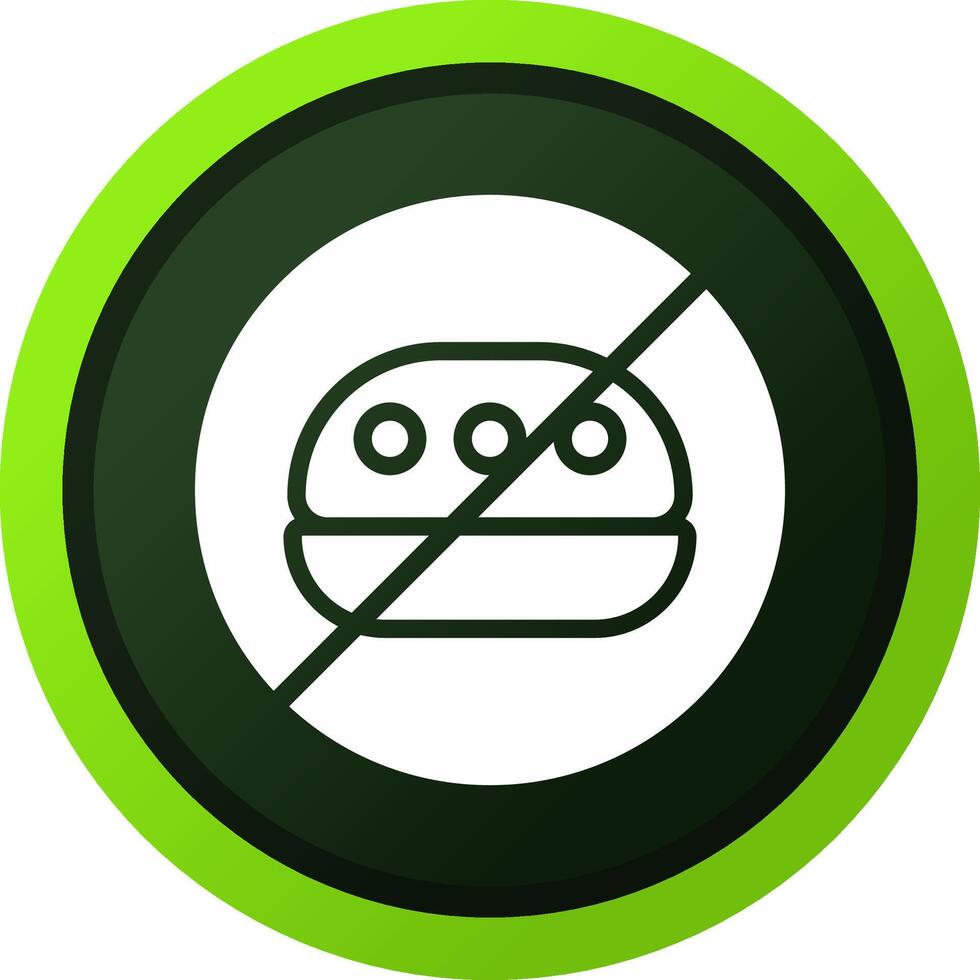 No Food Creative Icon Design vector