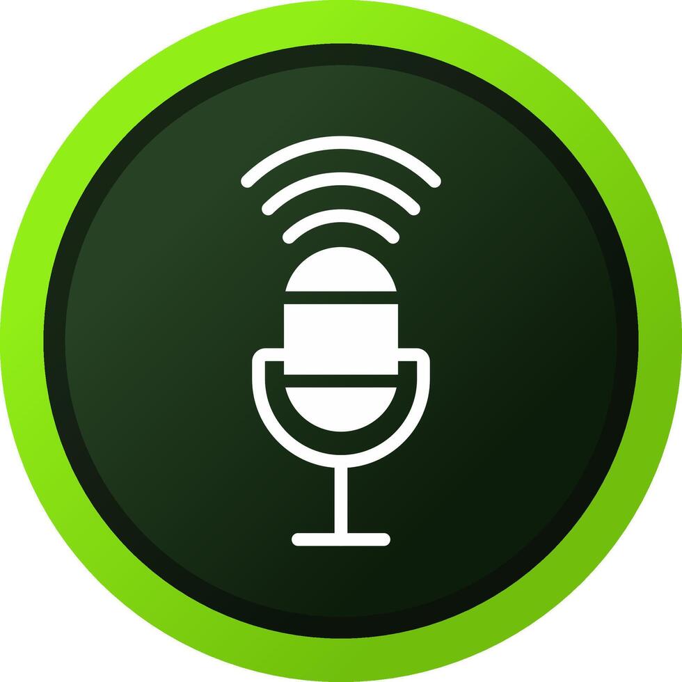 Voice Control Creative Icon Design vector