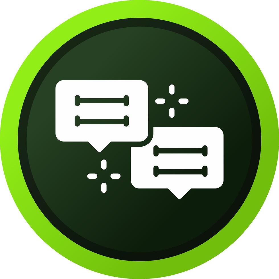 Conversation Creative Icon Design vector