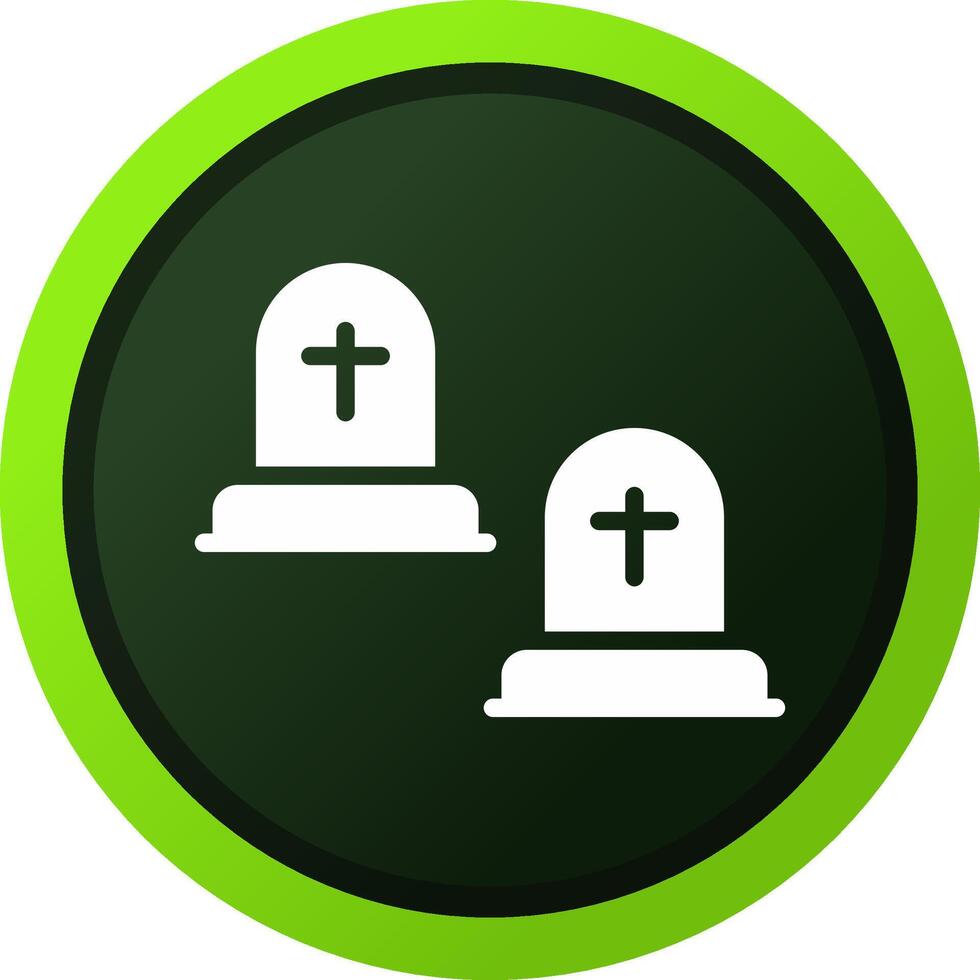 Cemetery Creative Icon Design vector