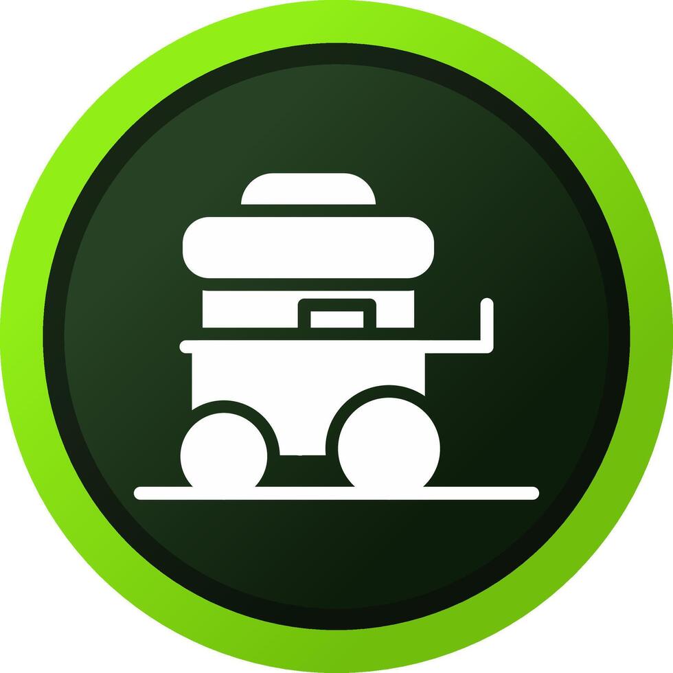 Food Cart Creative Icon Design vector