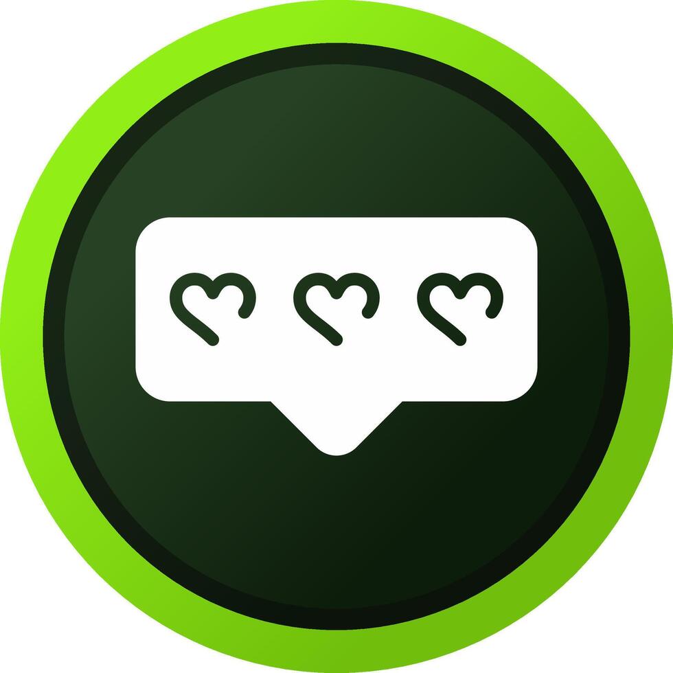 Comment Heart Creative Icon Design vector