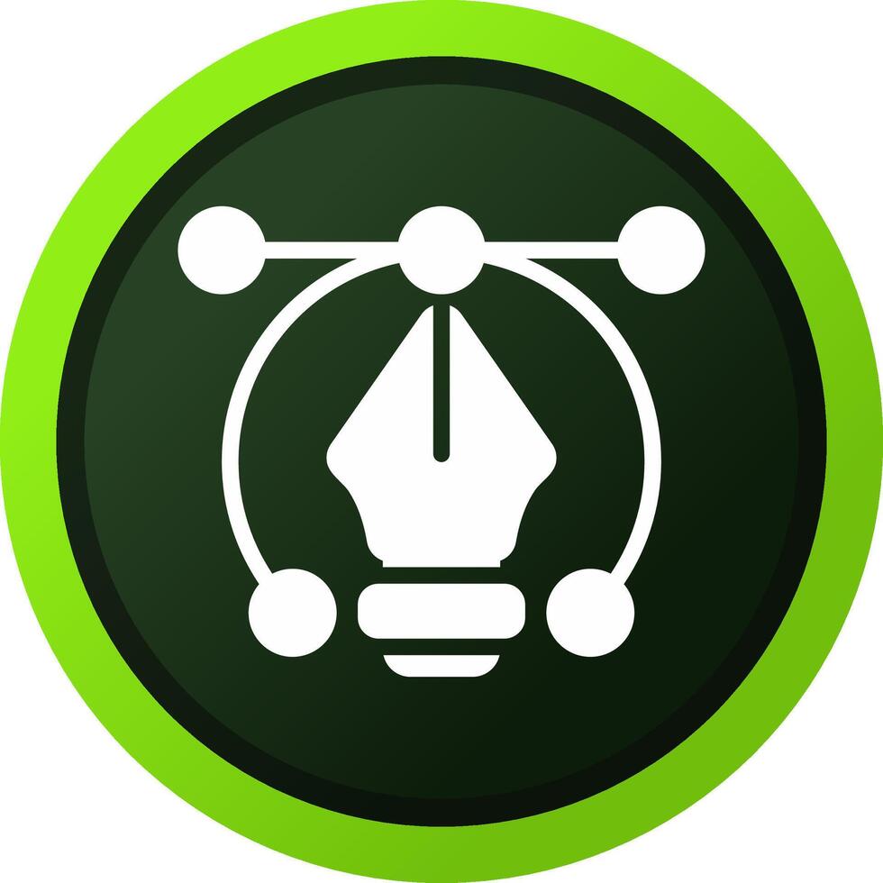 glyph Gradient Circle Design vector