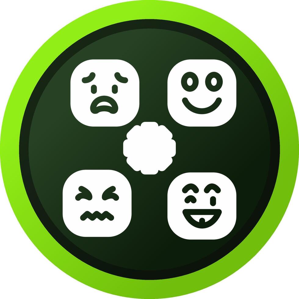 Perceiving Emotions Creative Icon Design vector