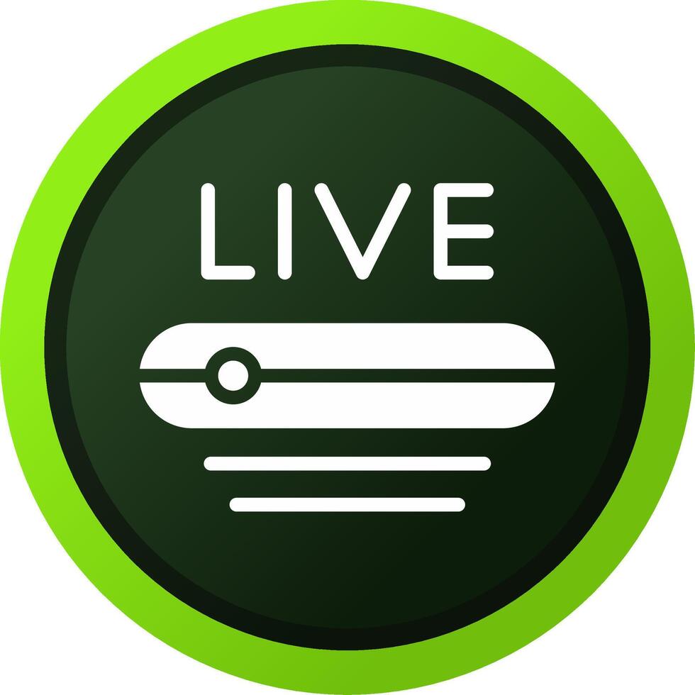 Live Stream Creative Icon Design vector