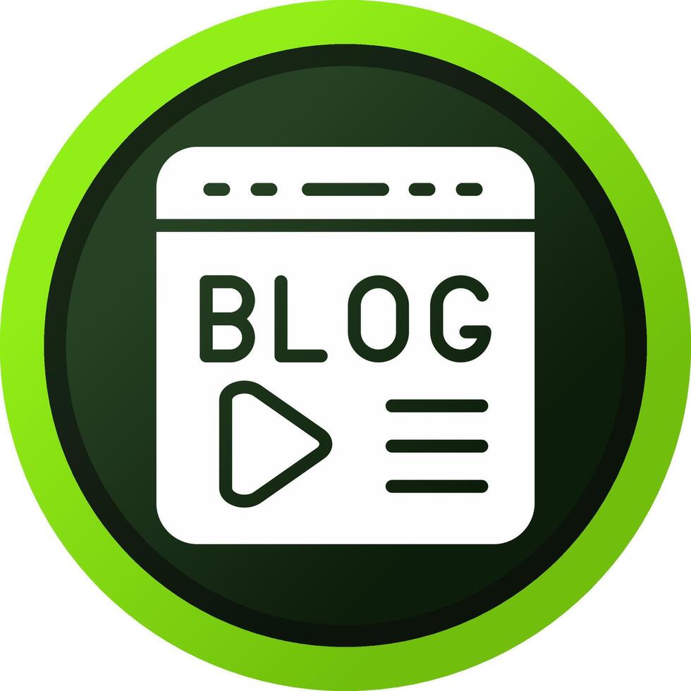 Blogging Creative Icon Design vector