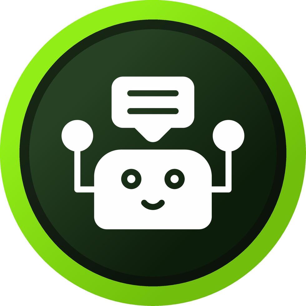 Chatbot Creative Icon Design vector