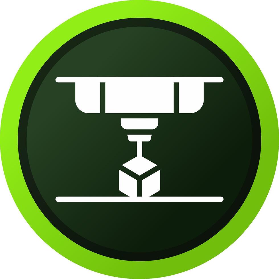 3D Printing Creative Icon Design vector