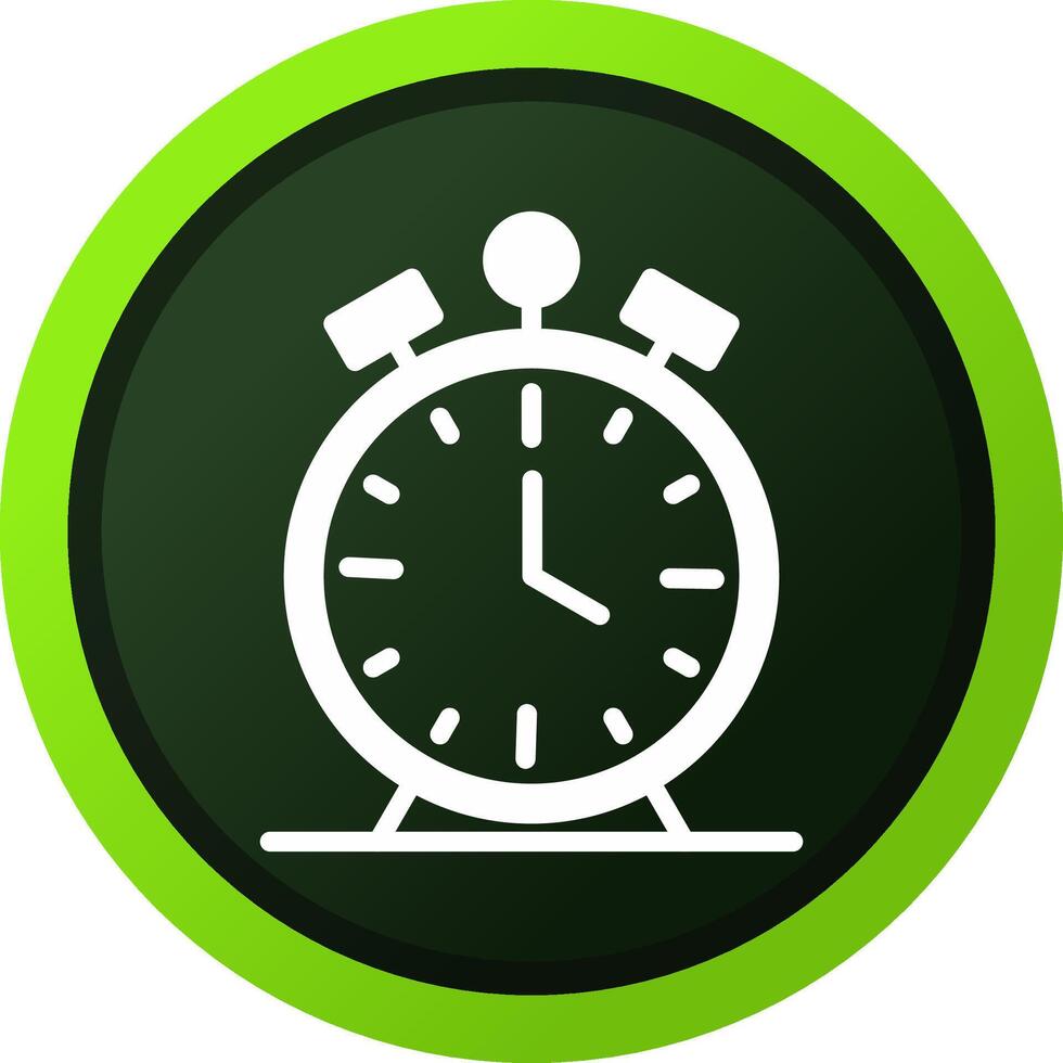 Alarm Clock Creative Icon Design vector