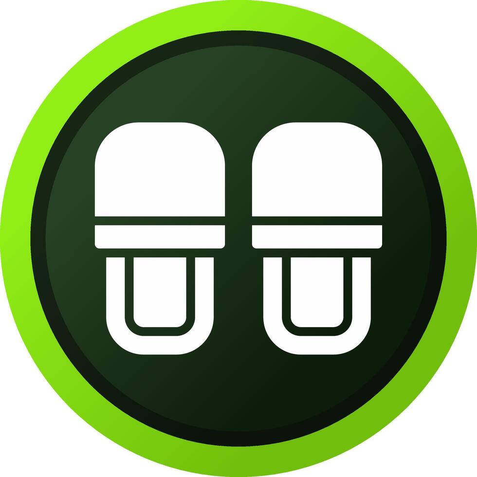 Slippers Creative Icon Design vector